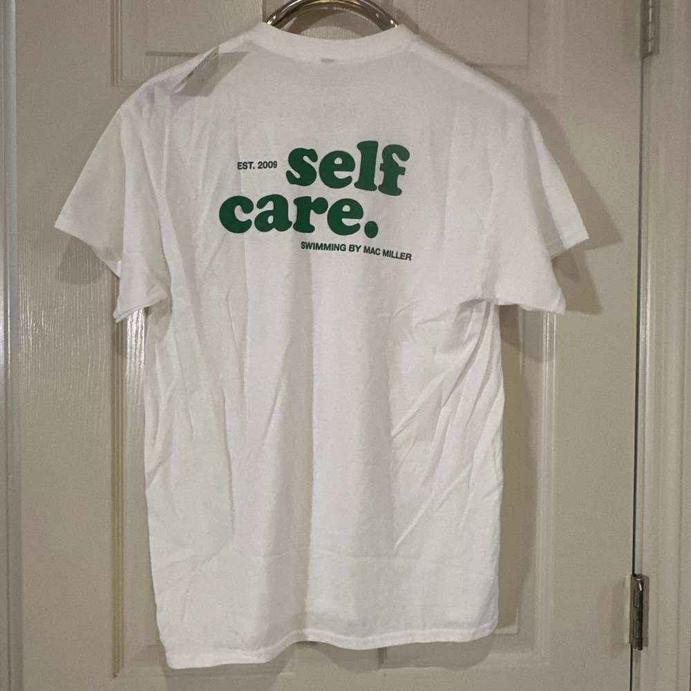 Mac Miller Swimming Self Care White Graphic T-Shirt PacSun Mens Medium NEW